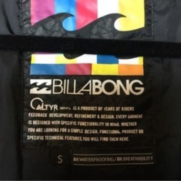 BILLABONG waterproof snowboarding/ski jacket EUC sz S. Fun pattern, great shape! - Picture 3 of 6
